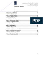 Module 1: An Introduction To Taxation