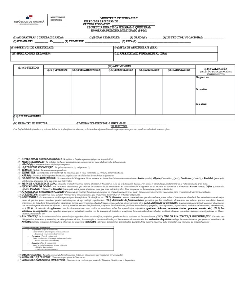 Planificación Premedia Multigrado | PDF | Evaluación | Aprendizaje
