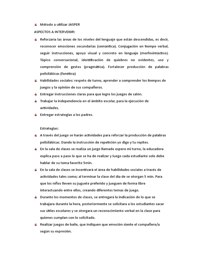 Método A Utilizar JASPER | PDF