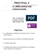 Practical 5 - Selective and Differencial Media 2023