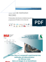 Etat Des Lieux Et Comparatif Experimenta