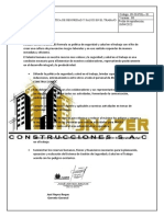 JNAZER CONSTRUCCIONES Formula Su Política de Seguridad y Salud en El Trabajo Con El Fin de