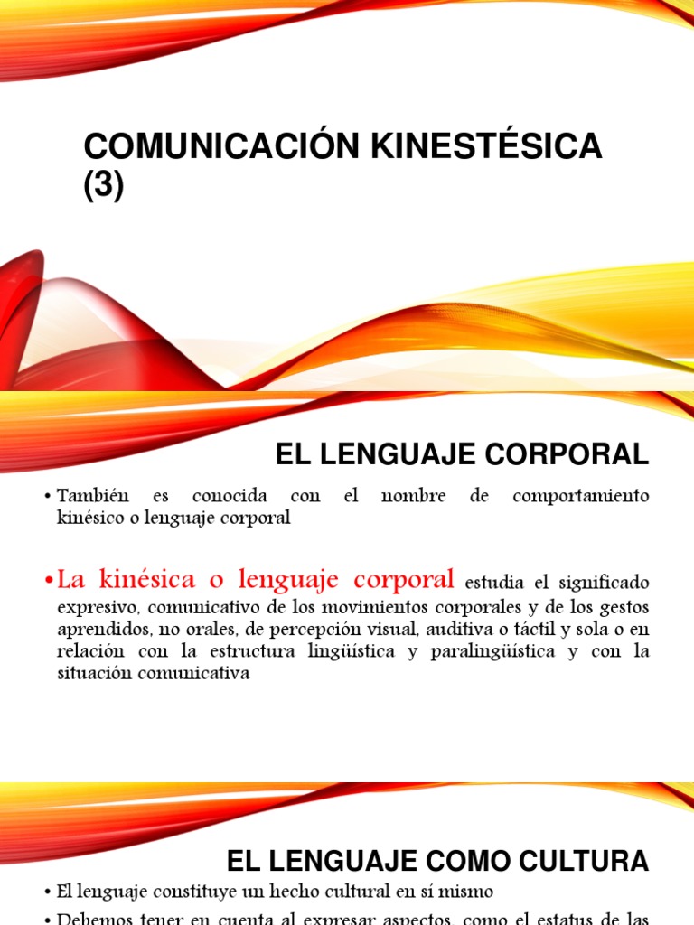 Comunicación Kinestésica Descargar gratis PDF Comunicación no