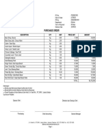 Purchase Order: Description QTY Unit Price Unit Amount