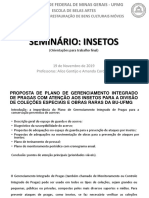 Seminário: Insetos: Universidade Federal de Minas Gerais - Ufmg