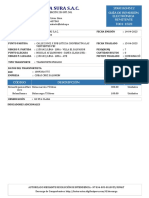 Sinba Sura S.A.C.: 20601634512 Guía de Remisión Electrónica Remitente T001-1523