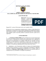 República de Colombia: Corte Constitucional. Sentencia T-025 de 2004. M.P. Manuel José Cepeda Espinoza. Apartado 9