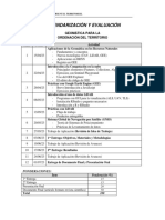 Calendarización Y Evaluación: Geomática para La Ordenación Del Territorio