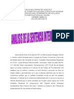 Analisis de La Sentencia Interlocutoria