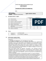 Programación Bimestral I Bimestre - 1ero Sec 2023