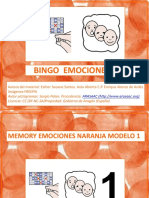 Bingo Emociones: Autora Del Material: Esther Seoane Santos. Aula Abierta C.P. Enrique Alonso de Avilés Imágenes:FREEPIK