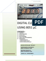 8051 Based Simple Digital Clock