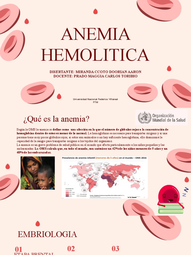 Anemia Hemolítica | PDF | Glóbulo rojo | Bicapa lipídica