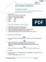 Práctica Académica 2 de Ms Word 2019: Preguntas Y/O Ejercicios A Desarrollar: 1. Documento