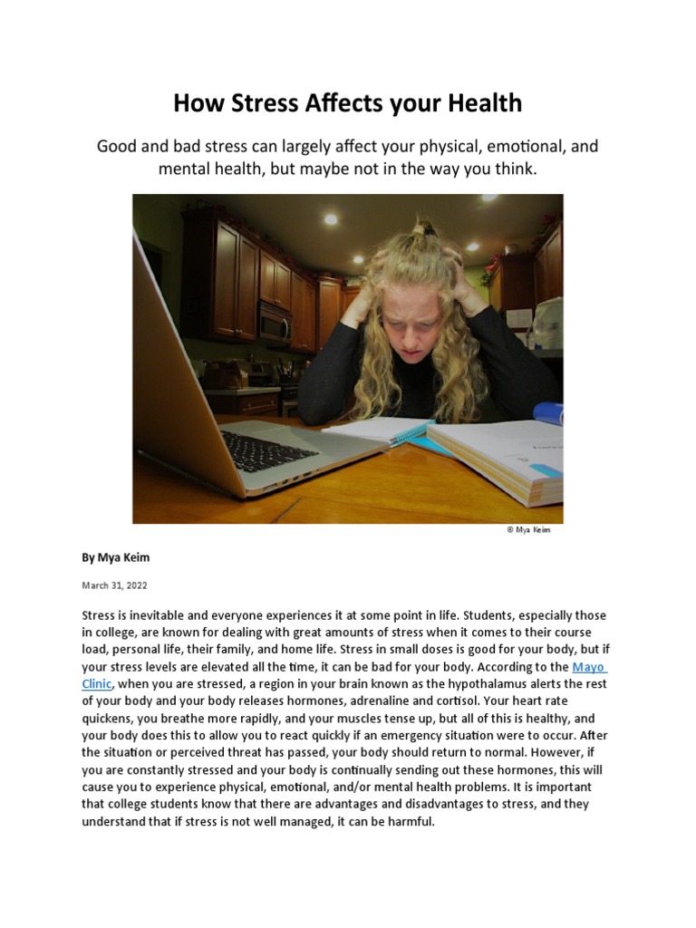 How Stress Affects Your Health | PDF