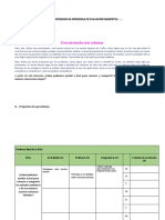 Matriz de La Experiencia de Aprendizaje