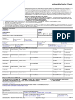 Vulnerable Sector Check: Applicant Information