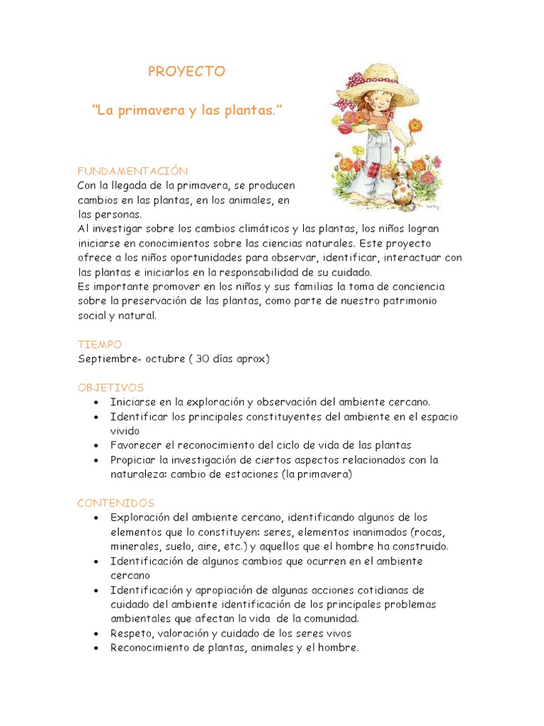 Proyecto Las Plantas 2022 | PDF | Plantas | Entorno natural