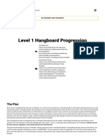Level 1 Hangboard Progression: The Plan