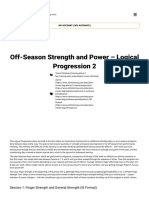 Off-Season Strength and Power - Logical Progression 2: Session 1: Finger Strength and General Strength (IS Format)