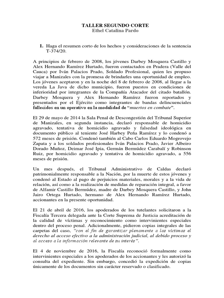 Análisis de La Sentencia 37420 Vic | PDF | Debido al proceso | Derecho