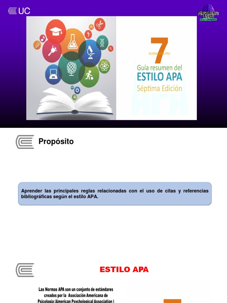 Normas APA: Citas y Referencias | PDF | Estilo apa | Citación
