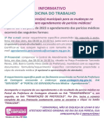 Informativo Agendamento Perícias Médicas