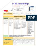 Sesión de Aprendizaje: Fenómenos Naturales de Mayor Incidencia en El Perú