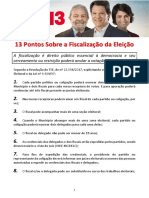 13 Pontos para A Fiscalizacao