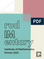 Rud IM Entary: Institute of Mathematics Primer 2021
