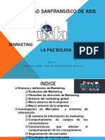 Universidad Sanfransisco de Asis: Marketing La Paz Bolivia