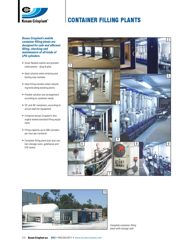 Container - Filling - Plants - Eng Kosan Crispan | PDF | Equipment ...