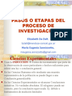 Pasos O Etapas Del Proceso de Investigación: Elizabeth Da Dalt. María Eugenia Iannizzotto