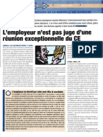 L'employeur N'est Pas Juge D'une Réunion Exceptionnelle Du Comité D'entreprise