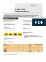 Shell Spirax S4 Atf HDX: Performance, Features & Benefits Specifications, Approvals & Recommendations