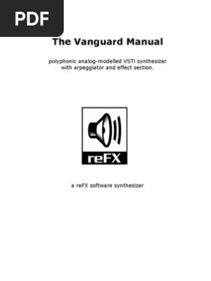 Vanguard Manual | PDF | Synthesizer | Low Pass Filter