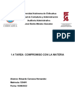 1.4 Tarea: Compromiso Con La Materia