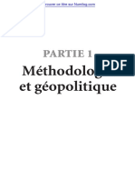 Partie 1: Méthodologie Et Géopolitique