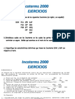 Incoterms 2000 Ejercicios