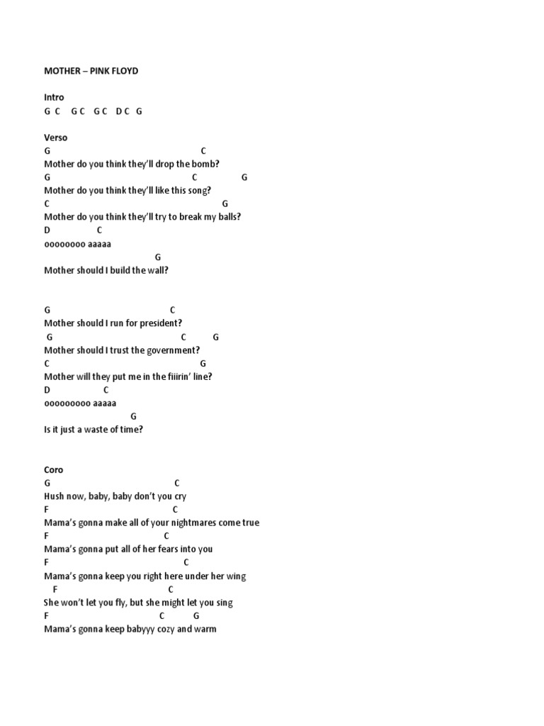 Letra y acordes de 