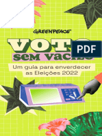 Greenpeace - Voto Sem Vacilo - Um Guia para Enverdecer As Eleições 2022