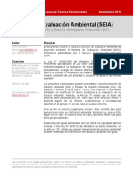 Servicio de Evaluación Ambiental (SEIA) Impacto Ambiental (DIA) y Estudio de Impacto Ambiental (EIA)