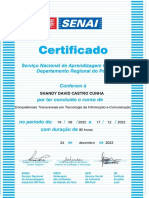 Certificado SENAI