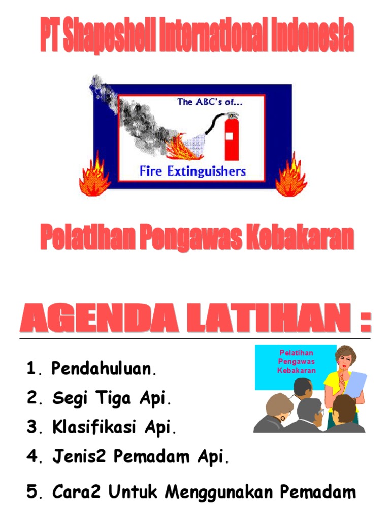 Fire Extinguisher Training - Bahasa Nov 2007 | PDF