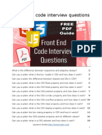 Front-End Code Interview Questions