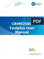 CRM9250N Toolplus-Cassette-Config User Manual V1.1