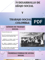 Genesis Y Desarrollo de Trabajo Social Y Trabajo Social en Colombia