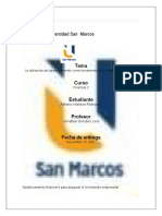Tema Curso Estudiante Profesor: Universidad San Marcos