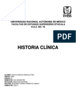 Historia Clínica: Universidad Nacional Autónoma de México