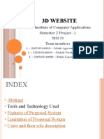 3D Website: Semester 2 Project - 1